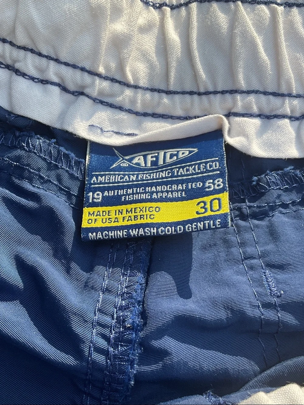 AFTCO Navy Blue Kids Cargo Shorts